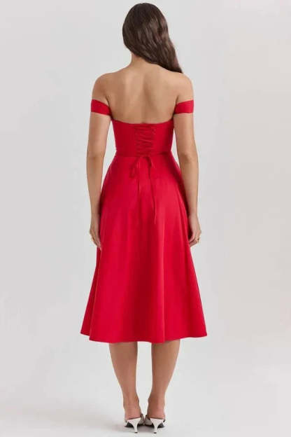 Coralie Off Shoulder Midi Dress