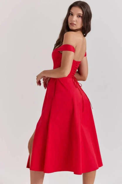 Coralie Off Shoulder Midi Dress