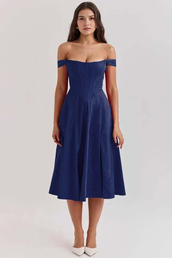 Coralie Off Shoulder Midi Dress
