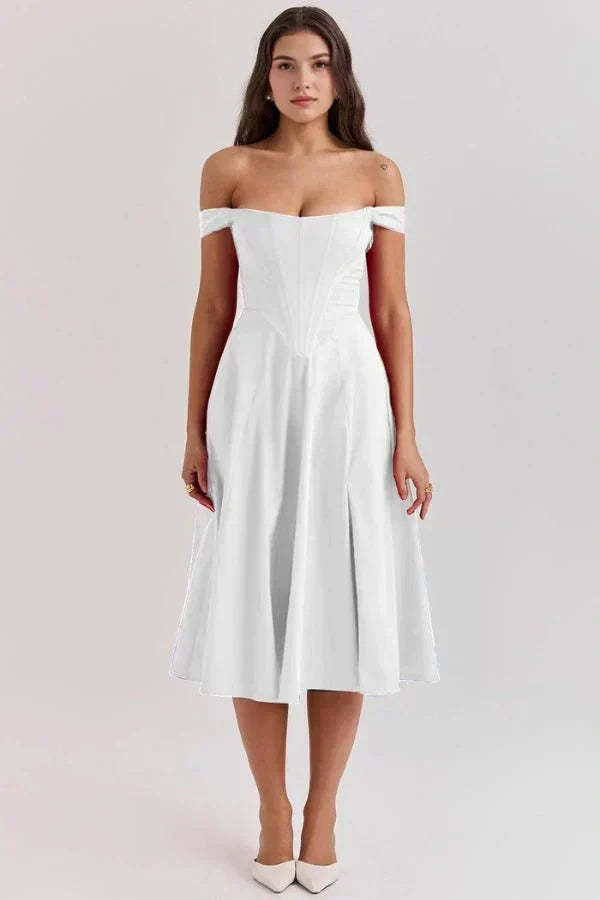 Coralie Off Shoulder Midi Dress