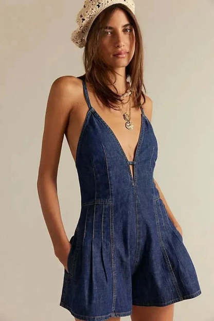 Dazed Denim Romper