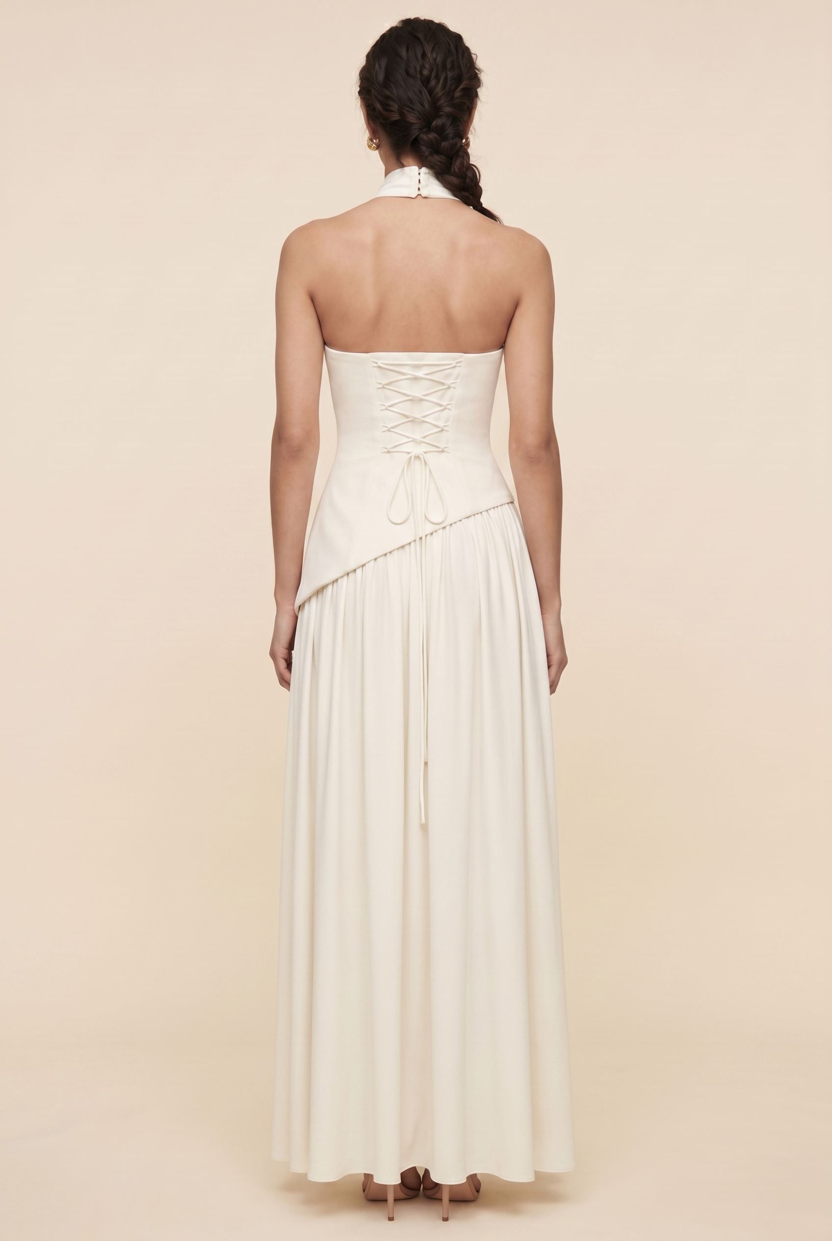 Delphina Strapless Maxi Dress - Ivory