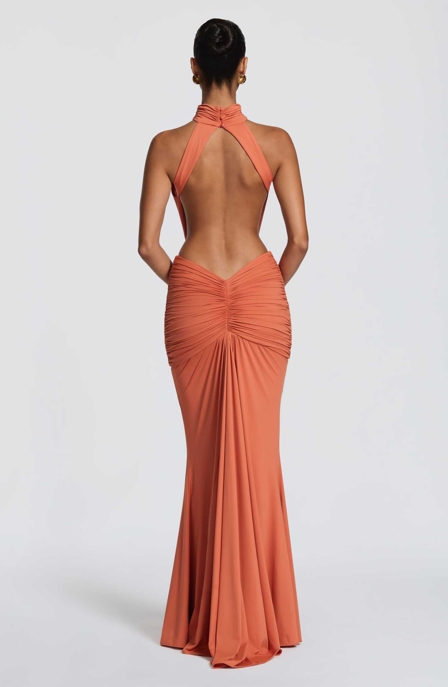 Delphine Cutout Halter Maxi Dress