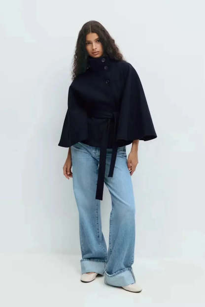 Elsie Belt Cape Jacket