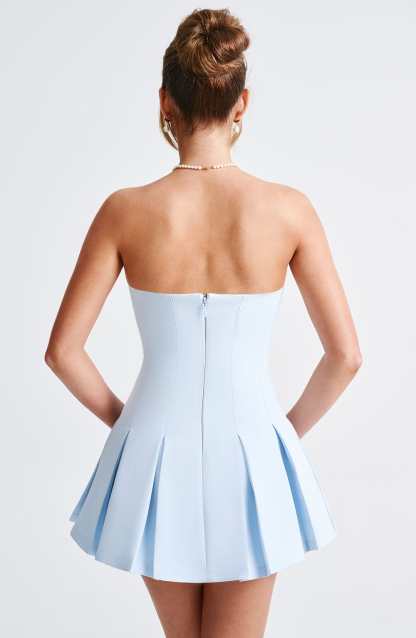 Esme Flared Strapless Mini Dress