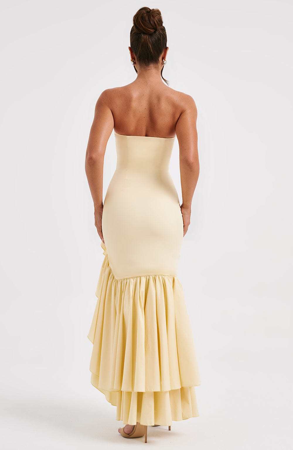Esperanza Ruffle Maxi Dress - Butter Yellow