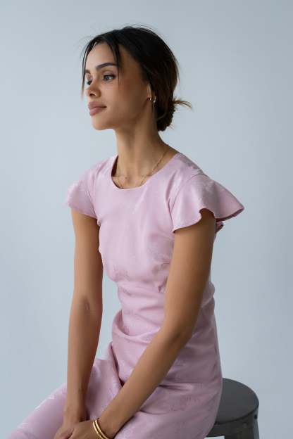 Farida Tiered Ruffle Maxi Dress - Pink