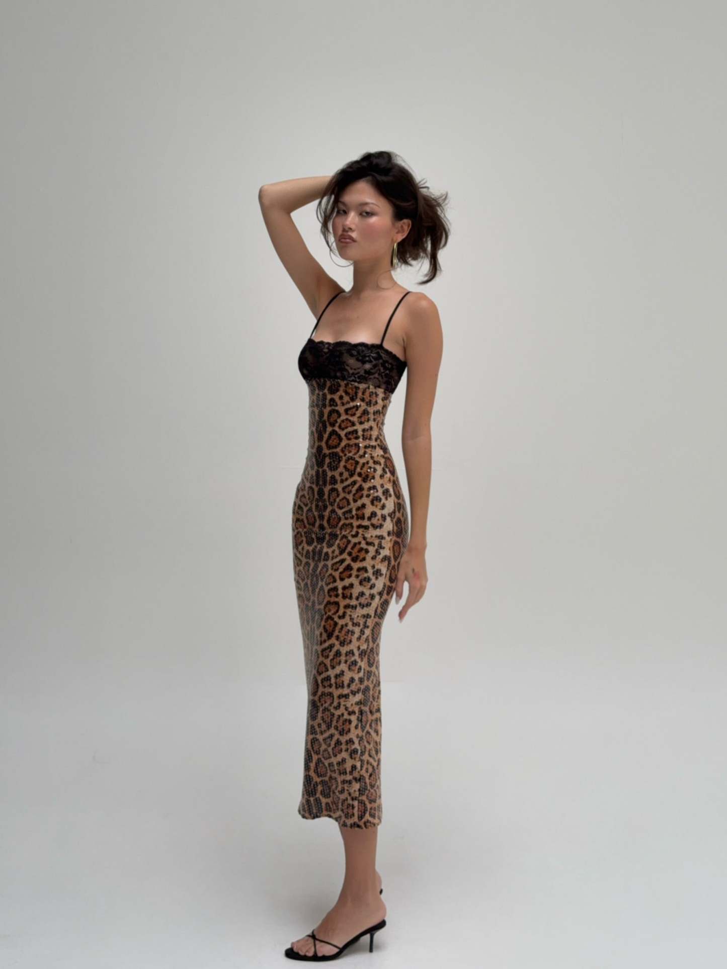 Faustine Leopard Midi Dress - Leopard