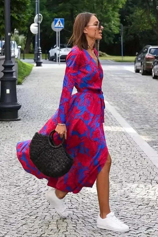 Genevieve Wrap Midi Dress