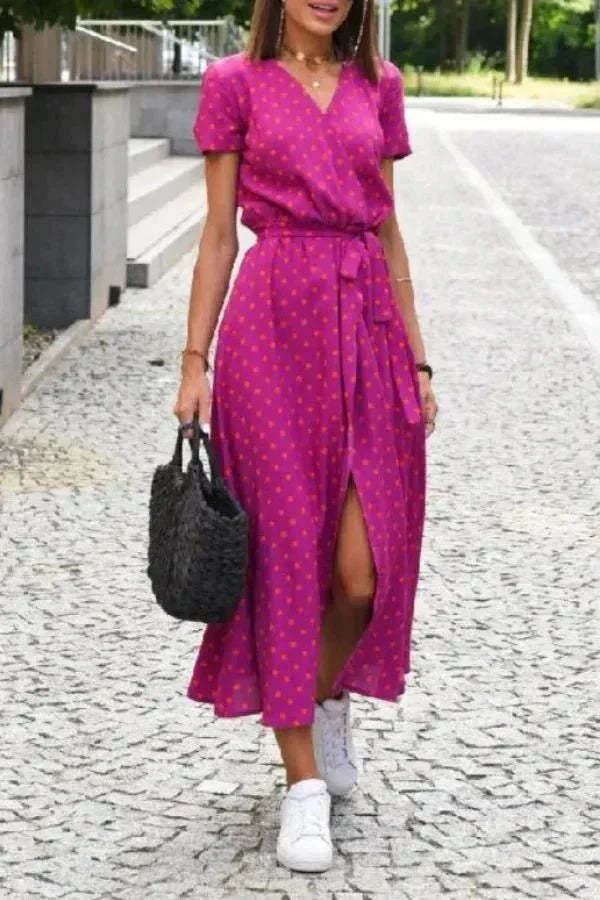 Genevieve Wrap Midi Dress