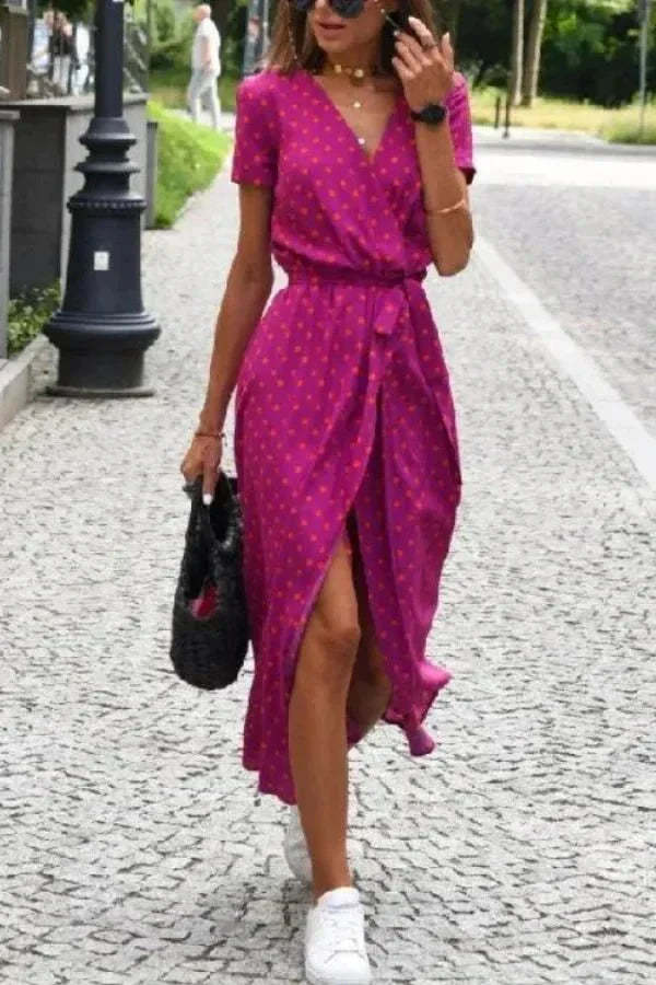 Genevieve Wrap Midi Dress