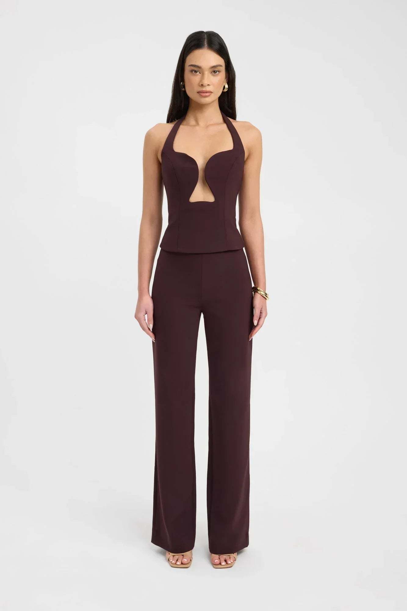 Genoveva Halter Top - Dark Mahogany
