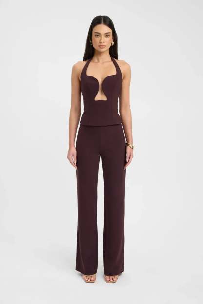 Genoveva Halter Top - Dark Mahogany