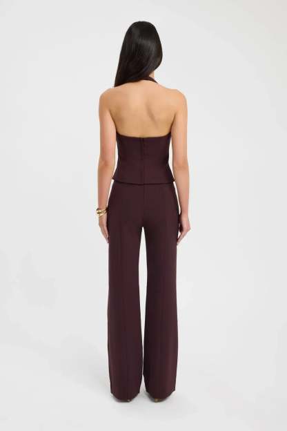 Genoveva Halter Top - Dark Mahogany