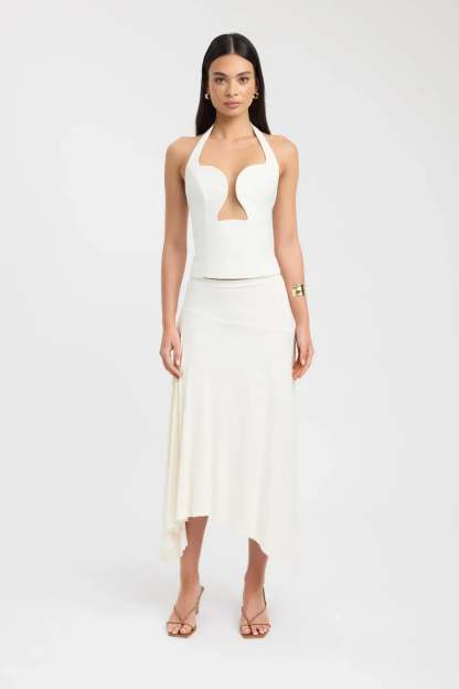 Genoveva Halter Top - Ivory