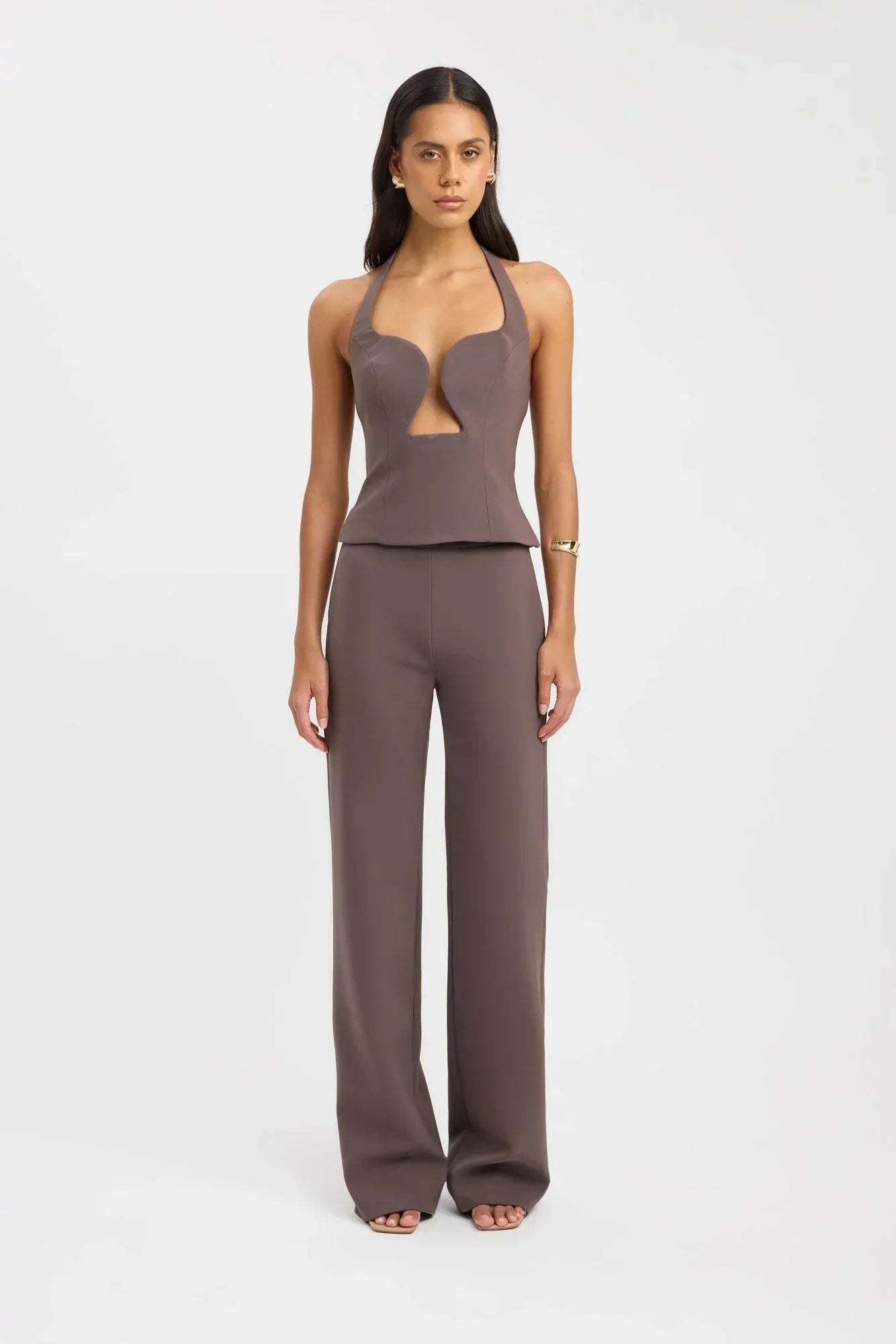 Genoveva Halter Top - Taupe