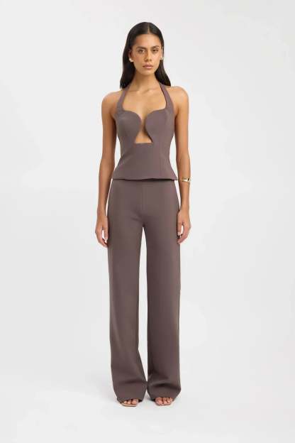 Genoveva Halter Top - Taupe