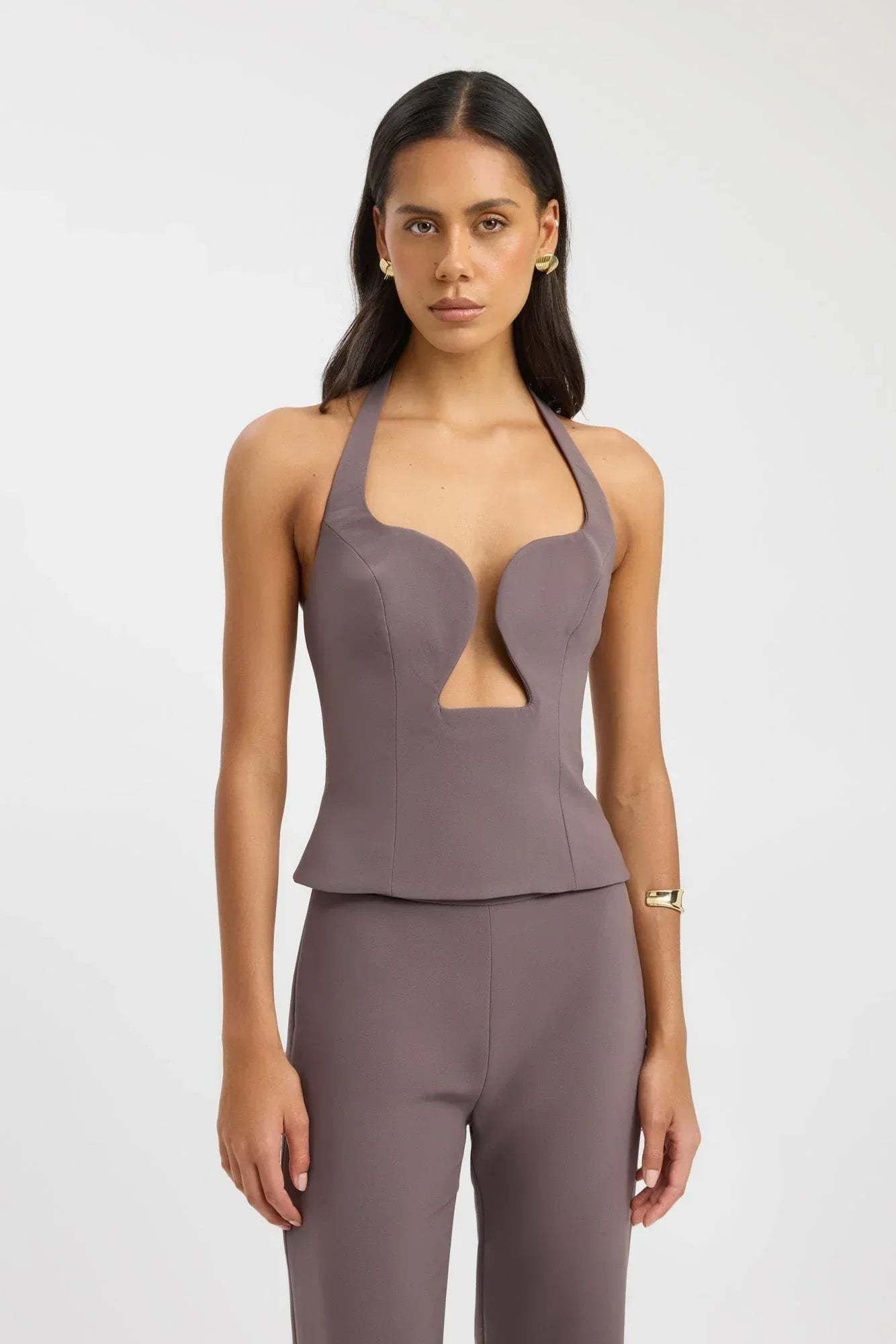 Genoveva Halter Top - Taupe