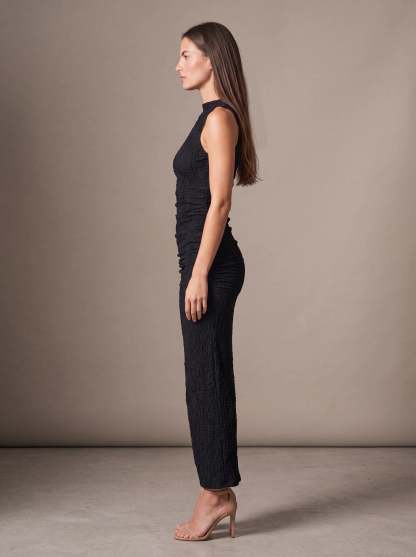 Gisela Cutout Maxi Dress - Black