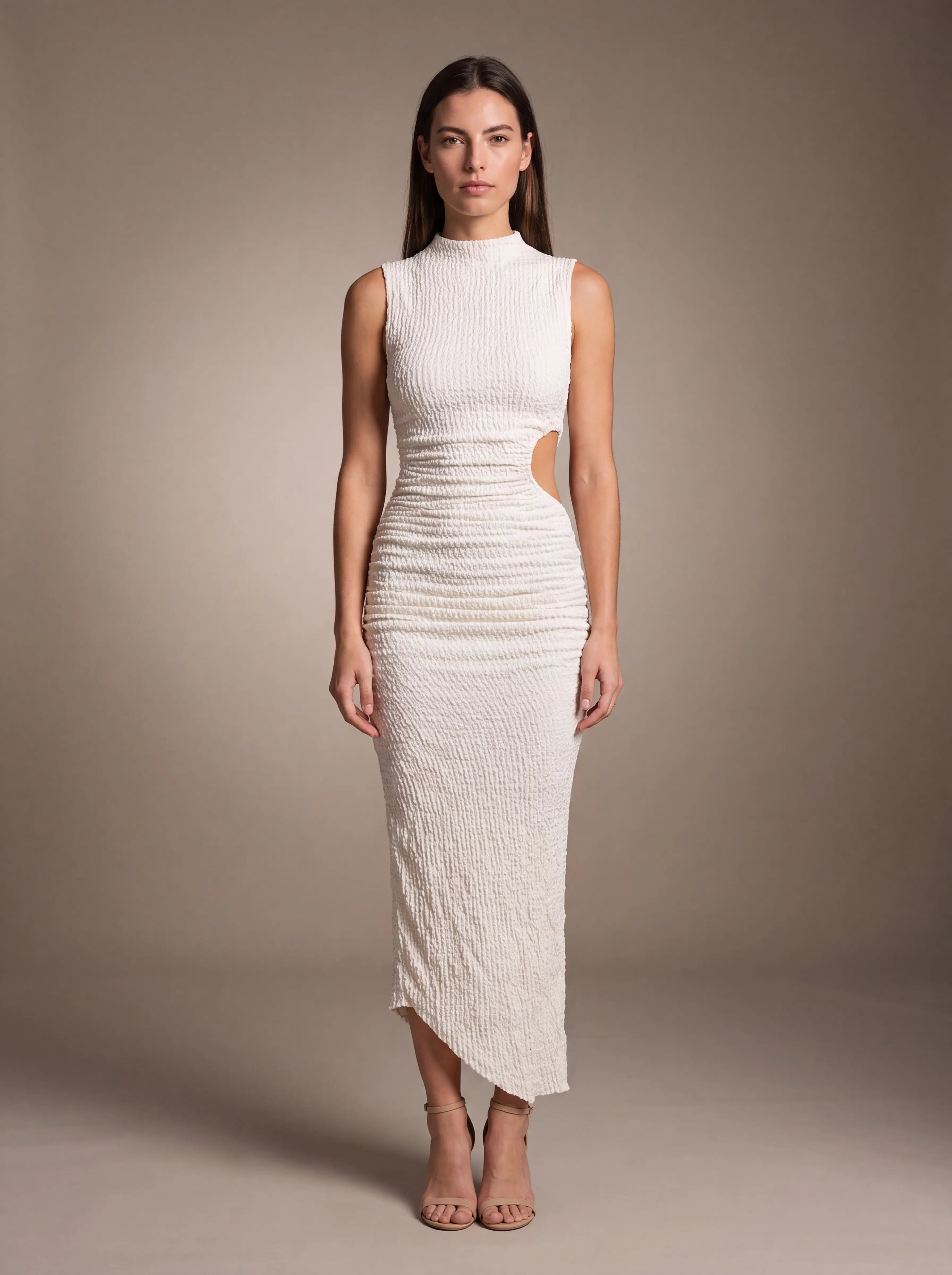 Gisela Cutout Maxi Dress - Ivory