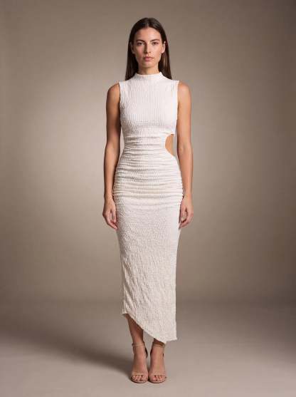 Gisela Cutout Maxi Dress - Ivory