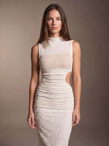 Gisela Cutout Maxi Dress - Ivory