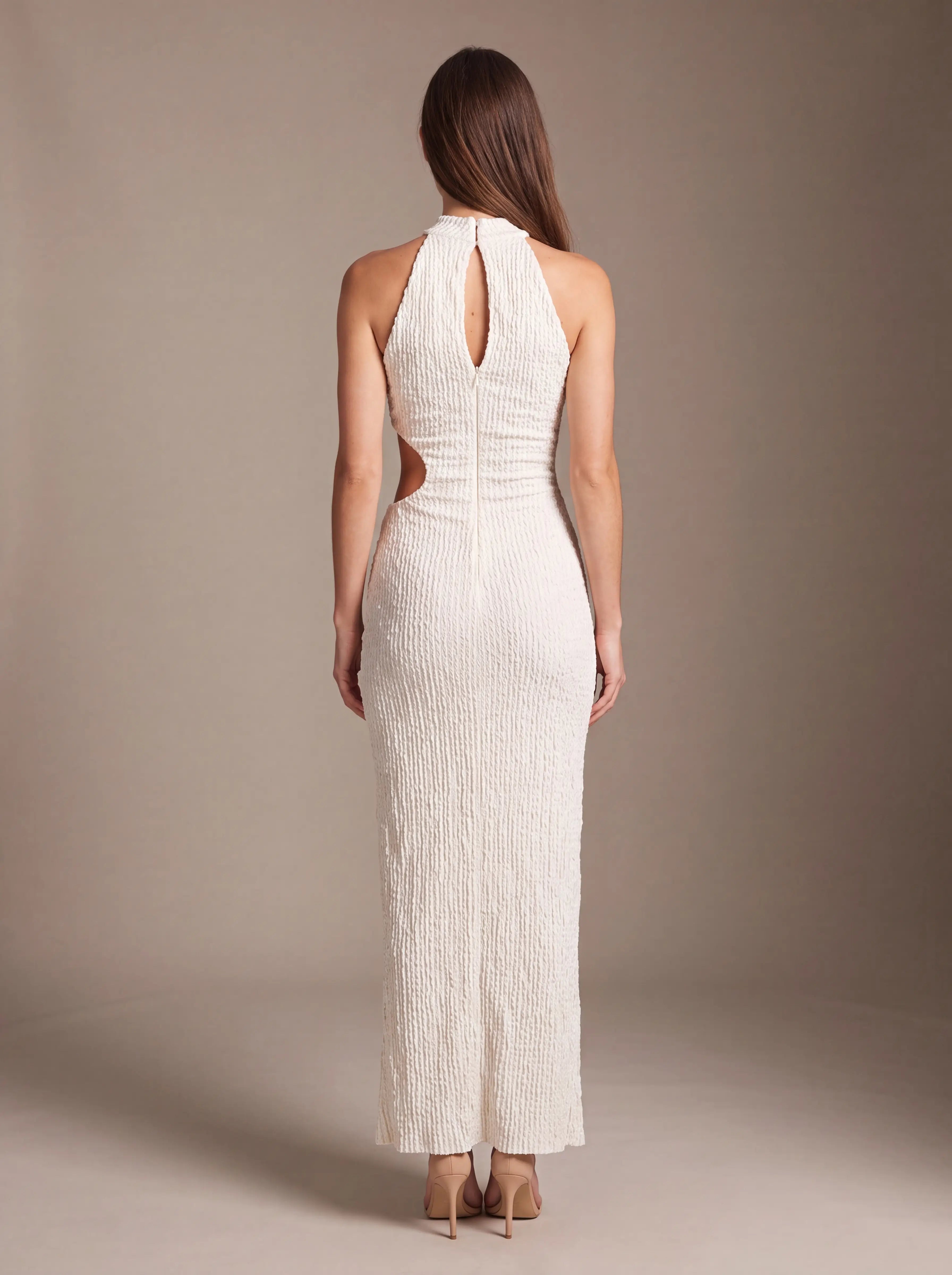 Gisela Cutout Maxi Dress - Ivory