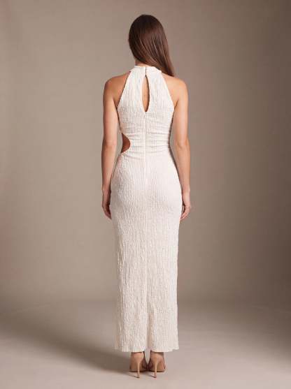 Gisela Cutout Maxi Dress - Ivory