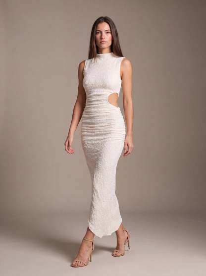 Gisela Cutout Maxi Dress - Ivory