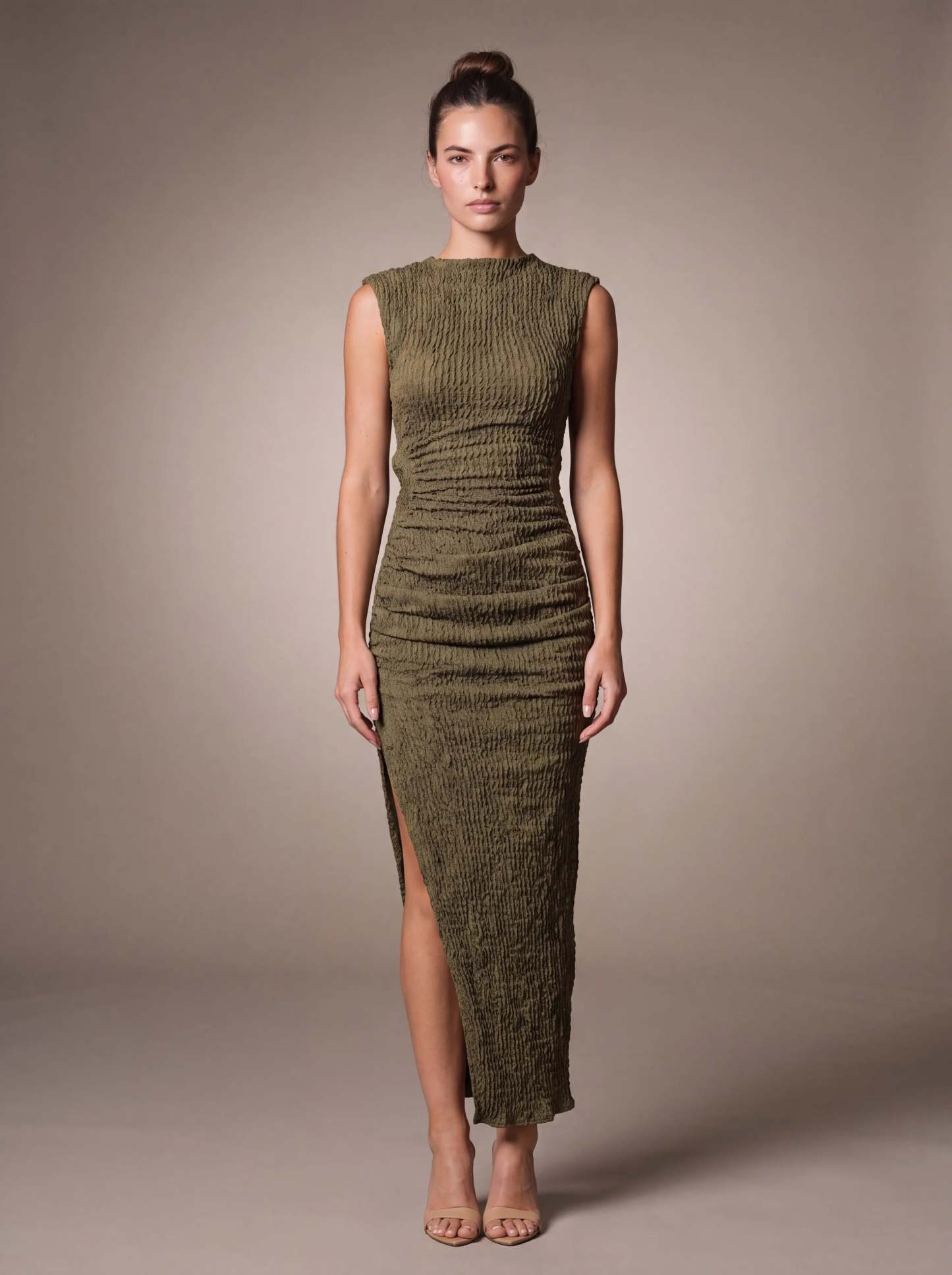 Gisela Cutout Maxi Dress - Olive