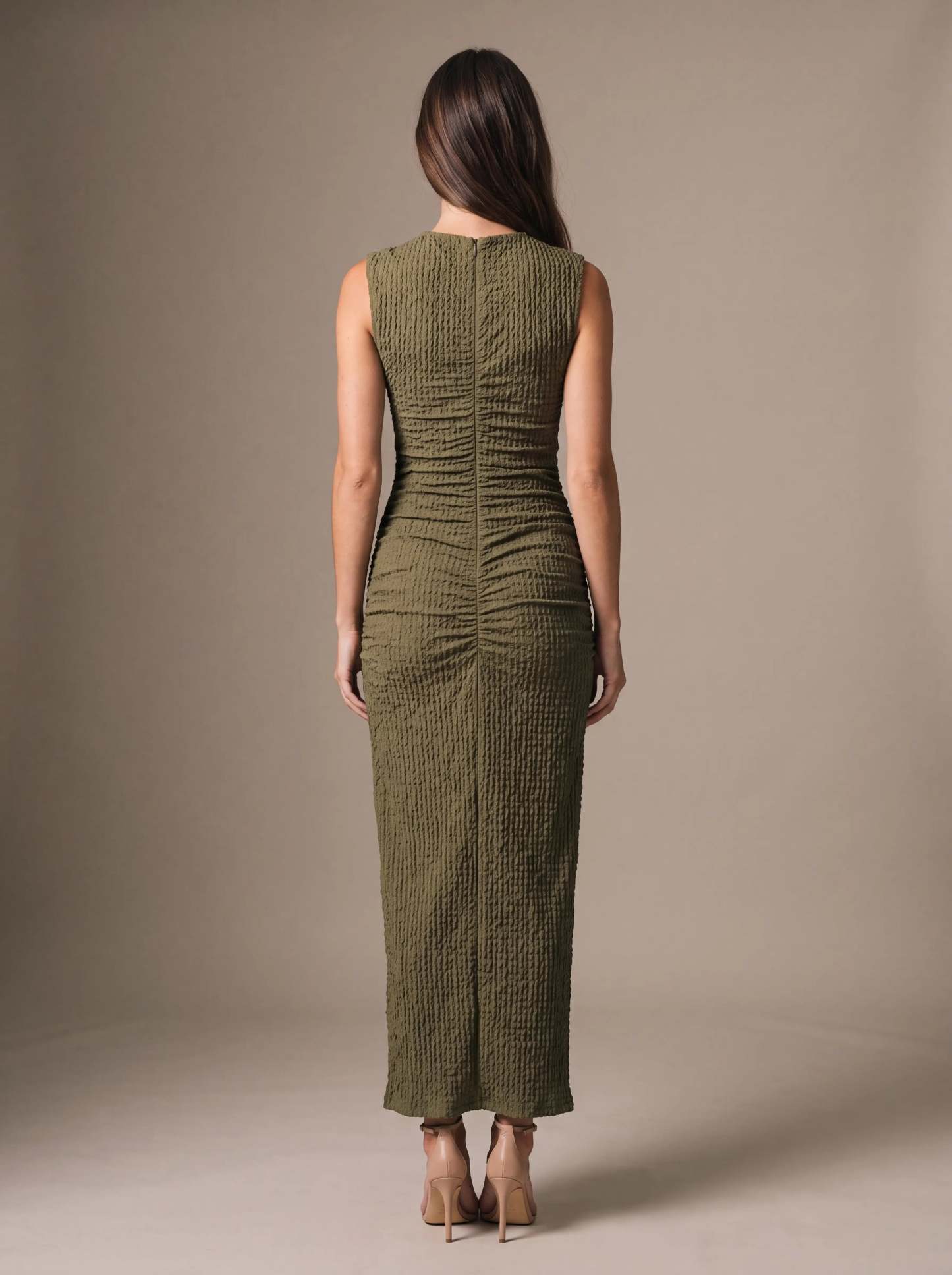 Gisela Cutout Maxi Dress - Olive