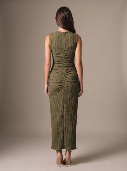 Gisela Cutout Maxi Dress - Olive