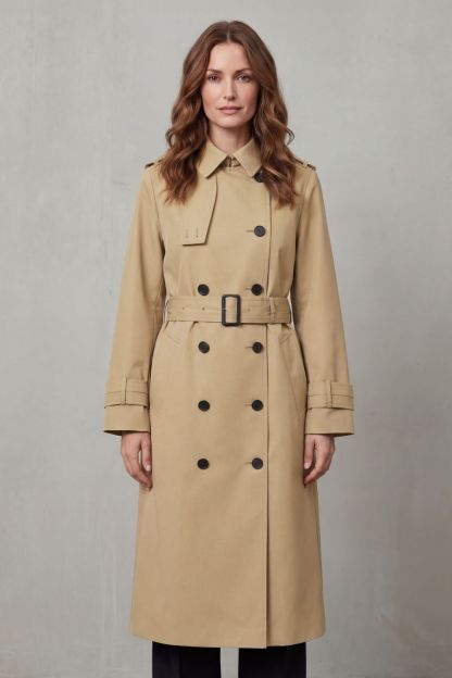 Hadley Double Breasted Belted Trench Coat