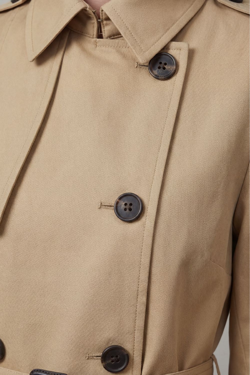 Hadley Double Breasted Belted Trench Coat