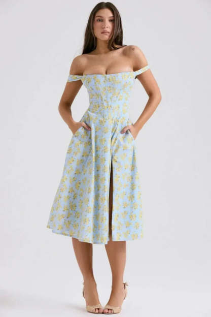 Imogen Off Shoulder Midi Dress
