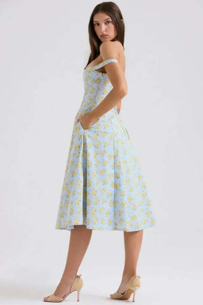 Imogen Off Shoulder Midi Dress