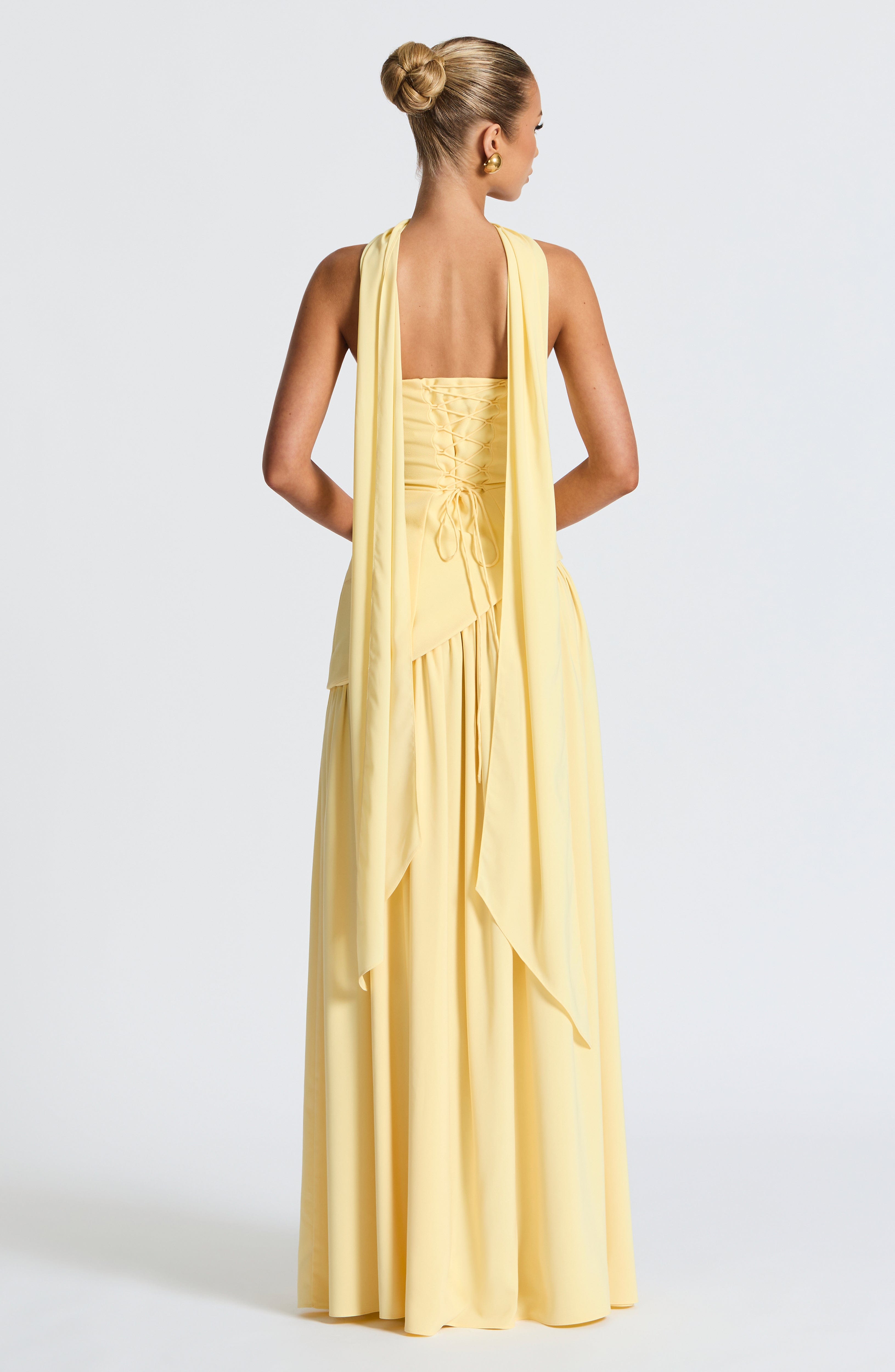Women's Wedding Guest Strapless Maxi Dress with Slit - product image 9