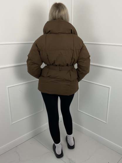 Karly Short Belted Puffer Jacket