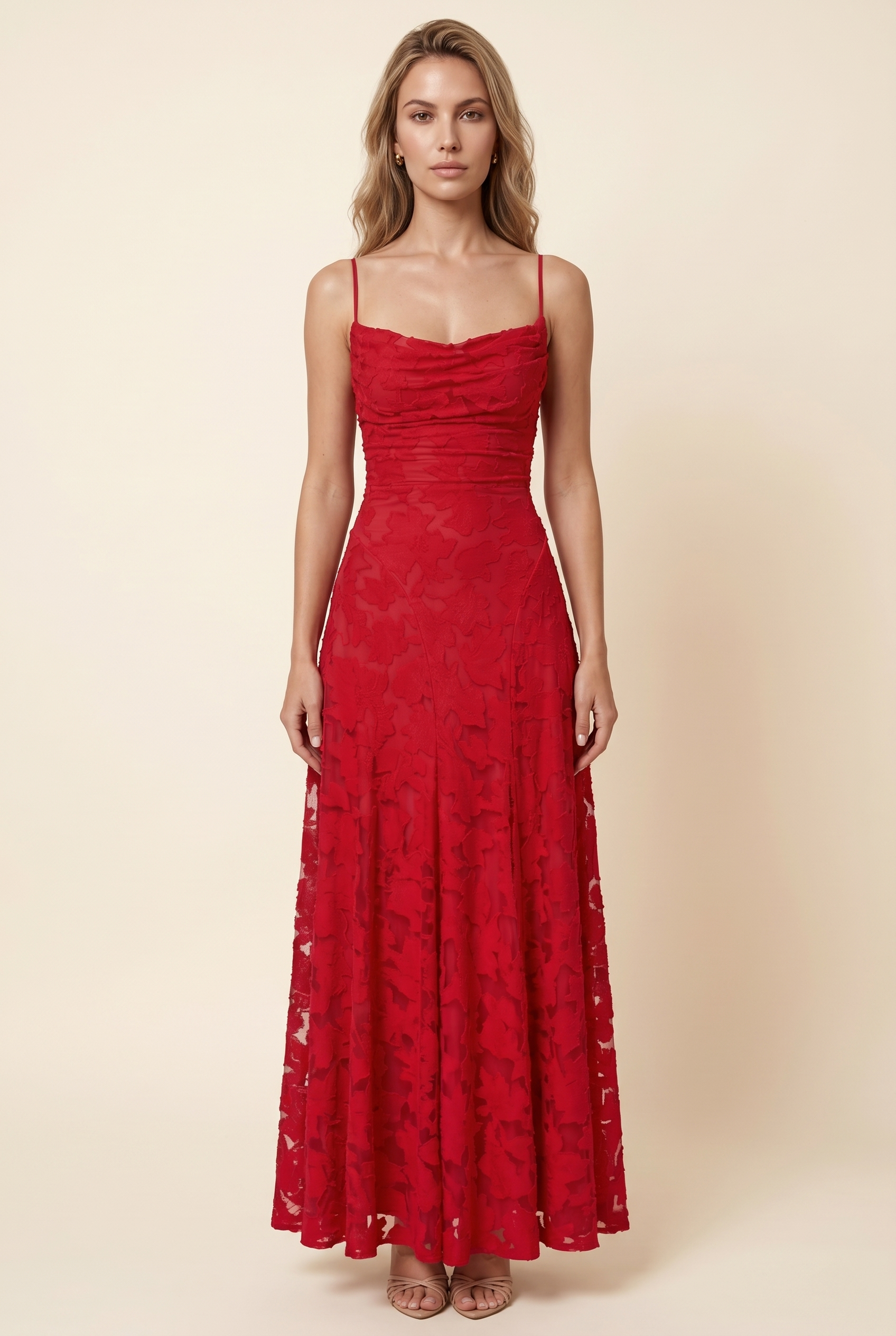 Katalina Maxi Dress - Red