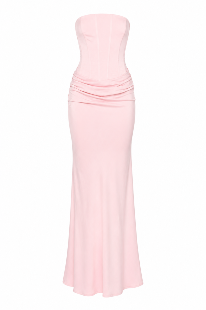 Leonelle Corset Maxi Dress - Pink