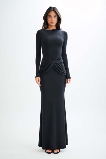 Lunette Maxi Dress - Black