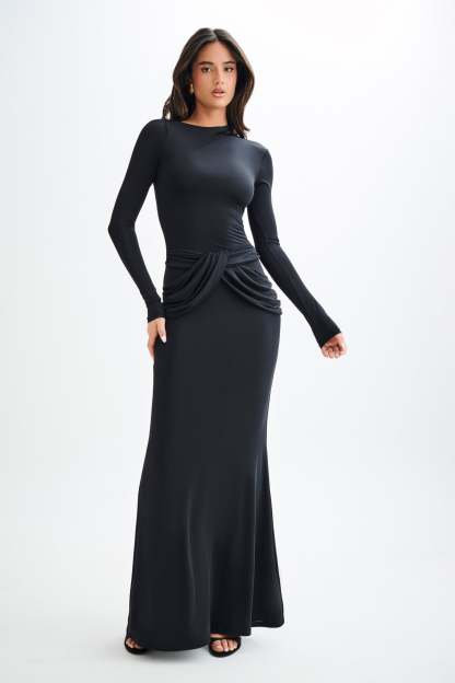 Lunette Maxi Dress - Black