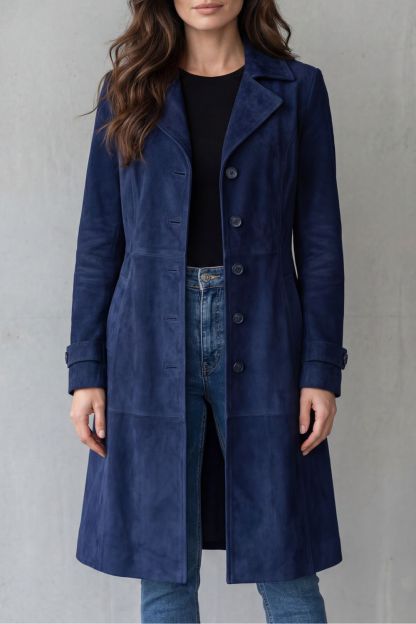 Marloe Suede Longline Coat