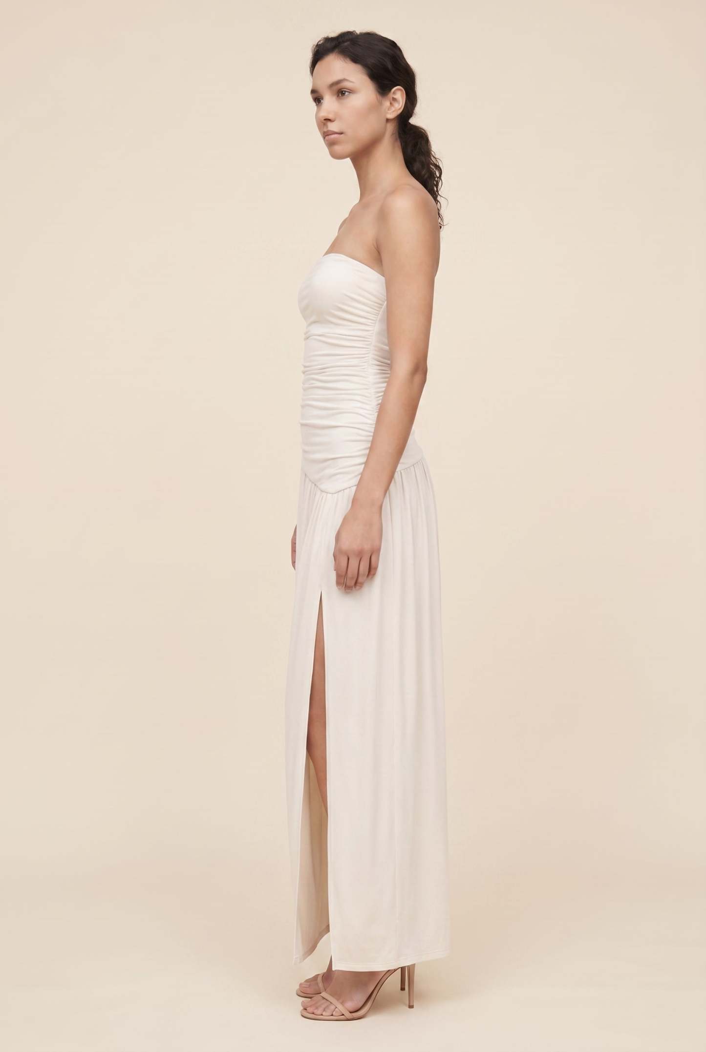 Mathilde Strapless Maxi Dress - Ivory