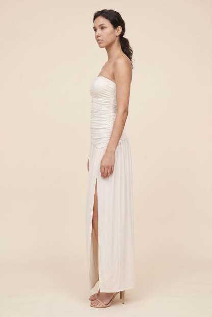 Mathilde Strapless Maxi Dress - Ivory