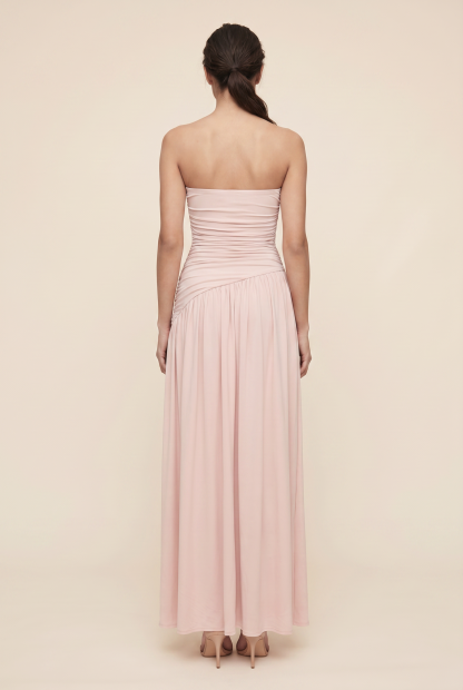 Mathilde Strapless Maxi Dress - Light Pink