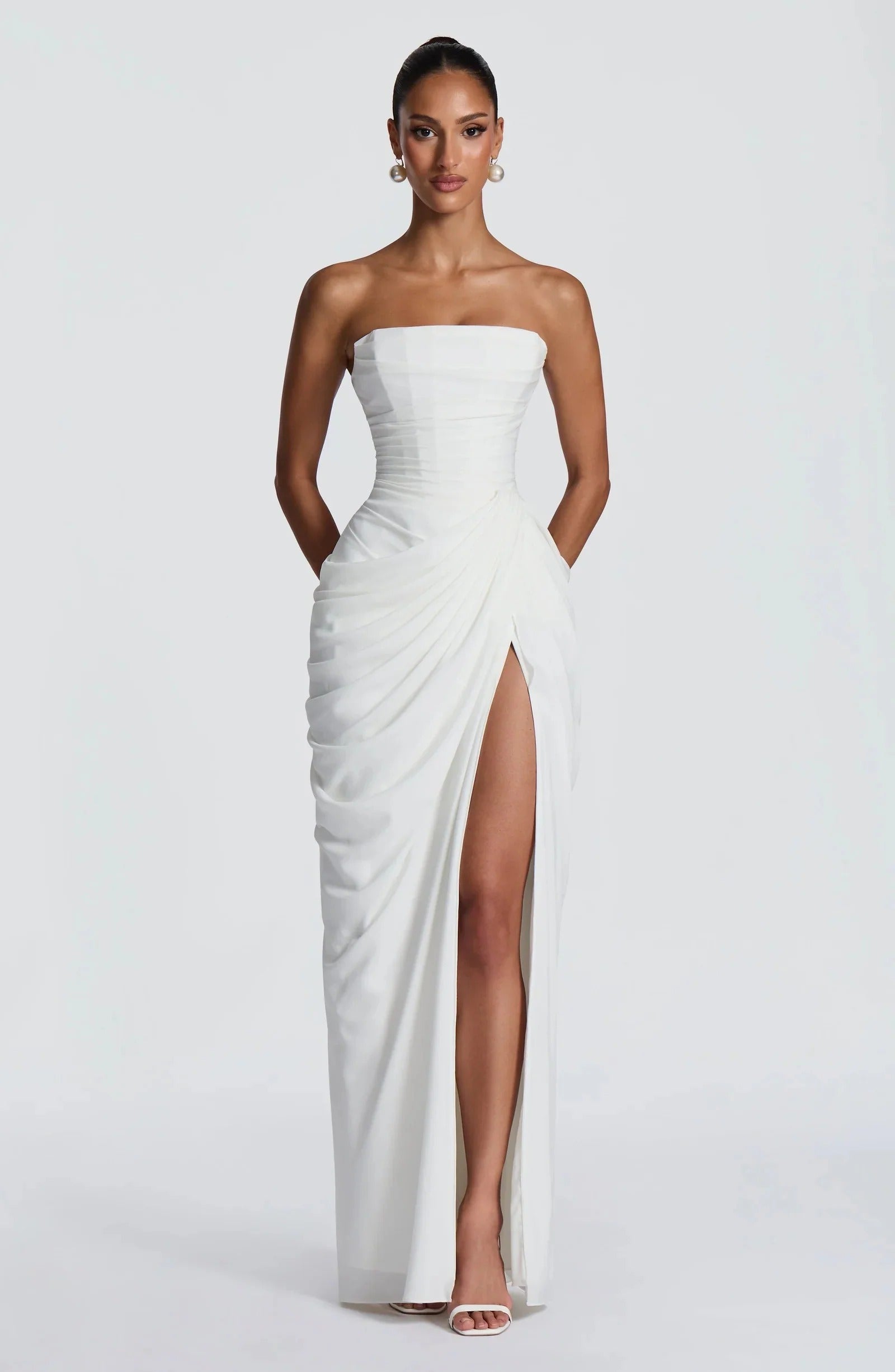 Morgan Maxi Dress - White