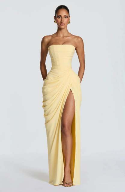 Morgan Maxi Dress - Yellow