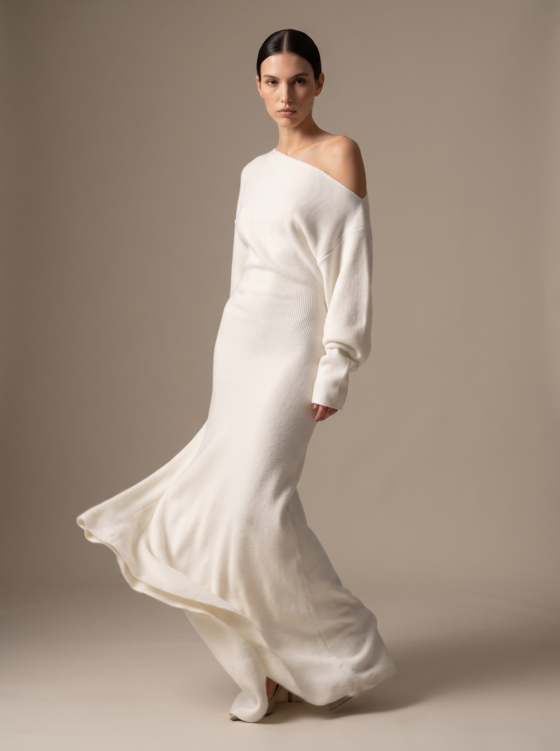 Nadege Knit Maxi Dress - Ivory