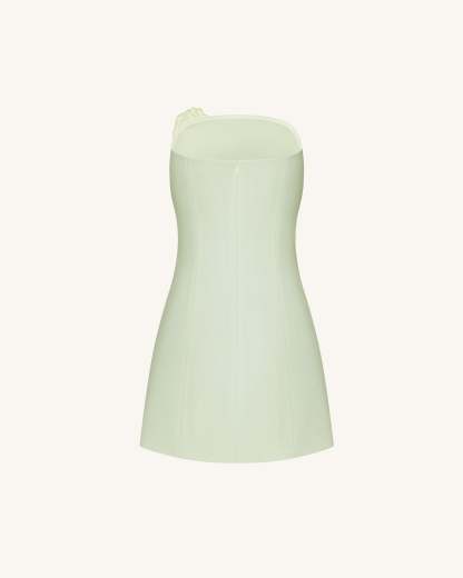 Ninon Strapless Mini Dress - Mint Floral